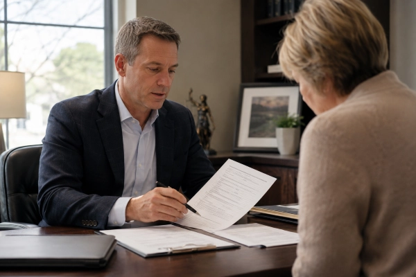 Nigro Manucci Sherwood Park lawyer discussing Power of Attorney Alberta planning with a client