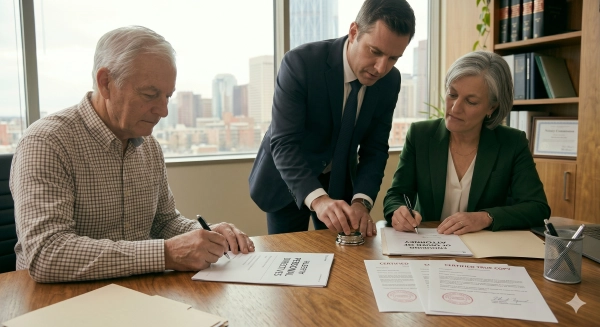 Power of Attorney Alberta notarization process with certified legal documents